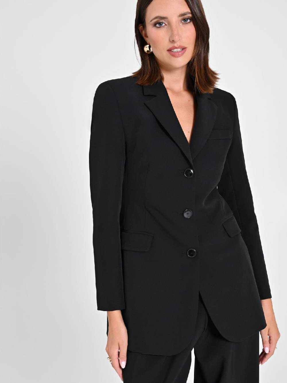 Rinascimento Giacca sfiancata Nera Black Friday Prezzi