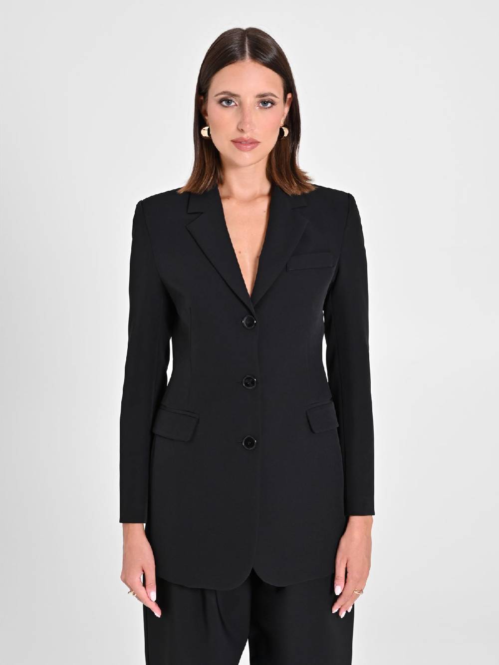 Rinascimento Giacca sfiancata Nera Black Friday Prezzi