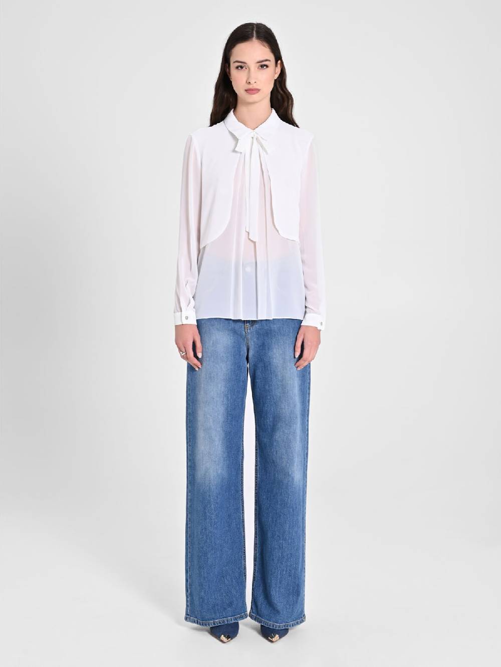 Rinascimento Blusa con Nastri In vendita