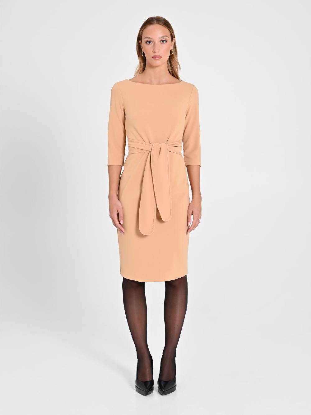 Rinascimento Tubino Beige Nastri 50% di sconto per tempo limitato