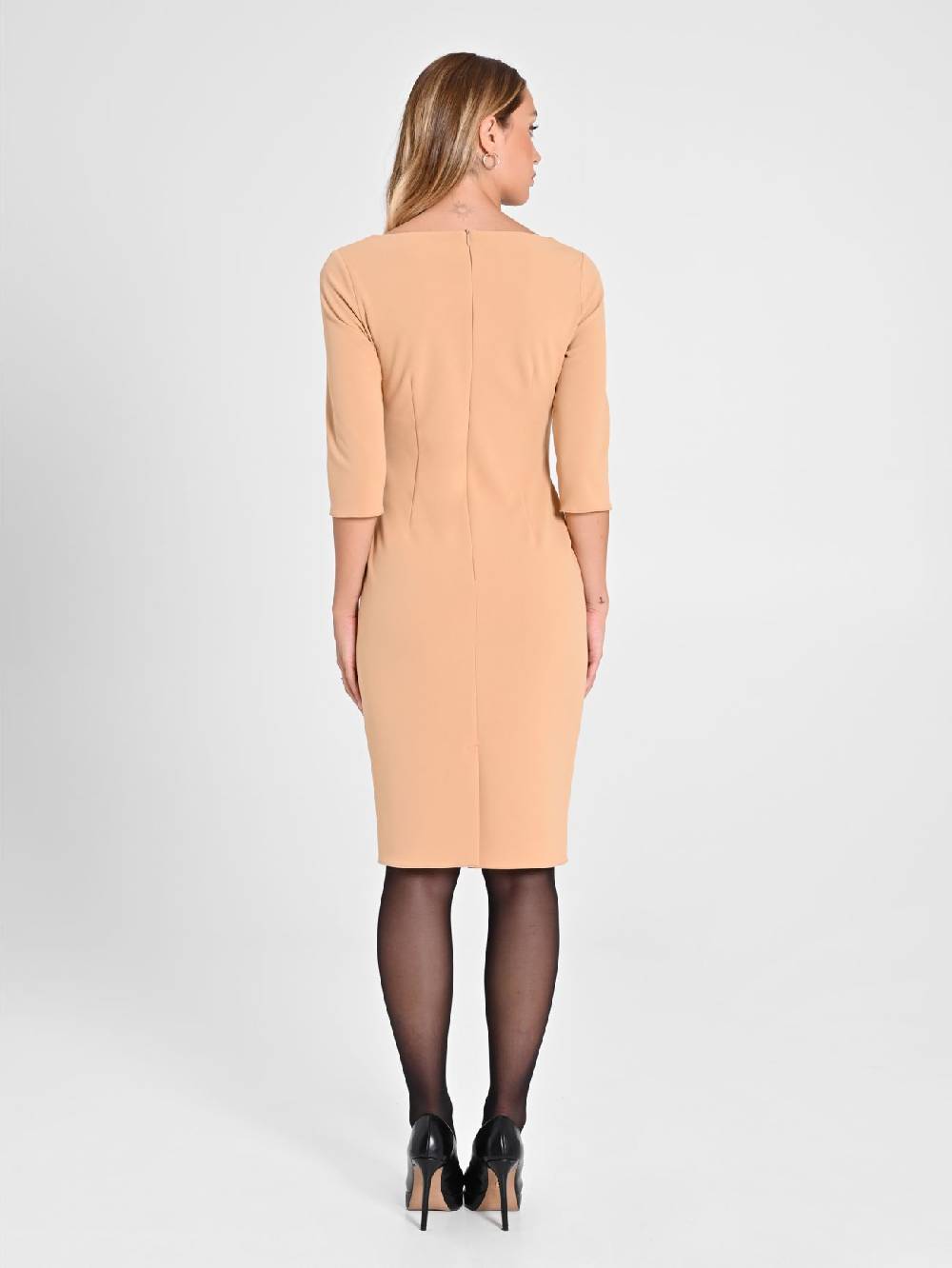 Rinascimento Tubino Beige Nastri 50% di sconto per tempo limitato