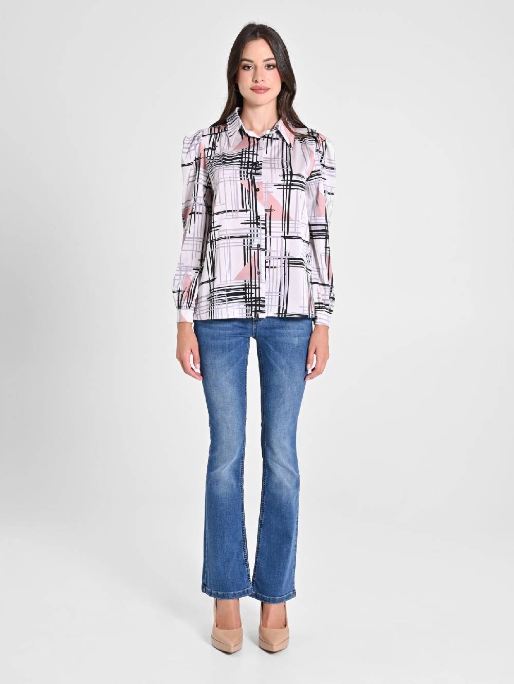 Rinascimento Camicia stampa Geometrica Soddisfazione Garantita