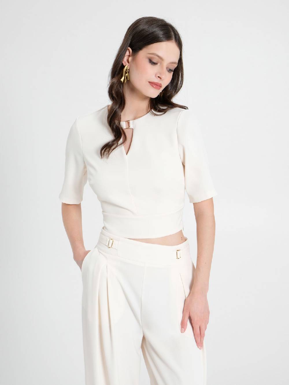 Rinascimento Blusa con Fibbia Fino Al -60%