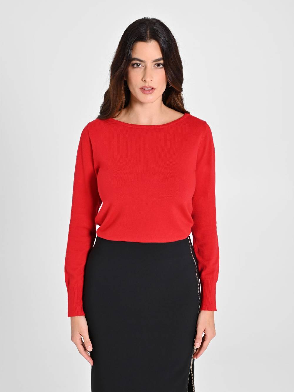 Rinascimento Maglioncino Rosso Navy Ecotec® Economico