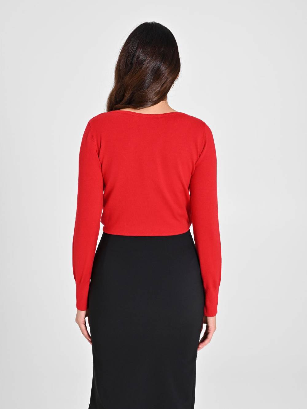 Rinascimento Maglioncino Rosso Navy Ecotec® Economico
