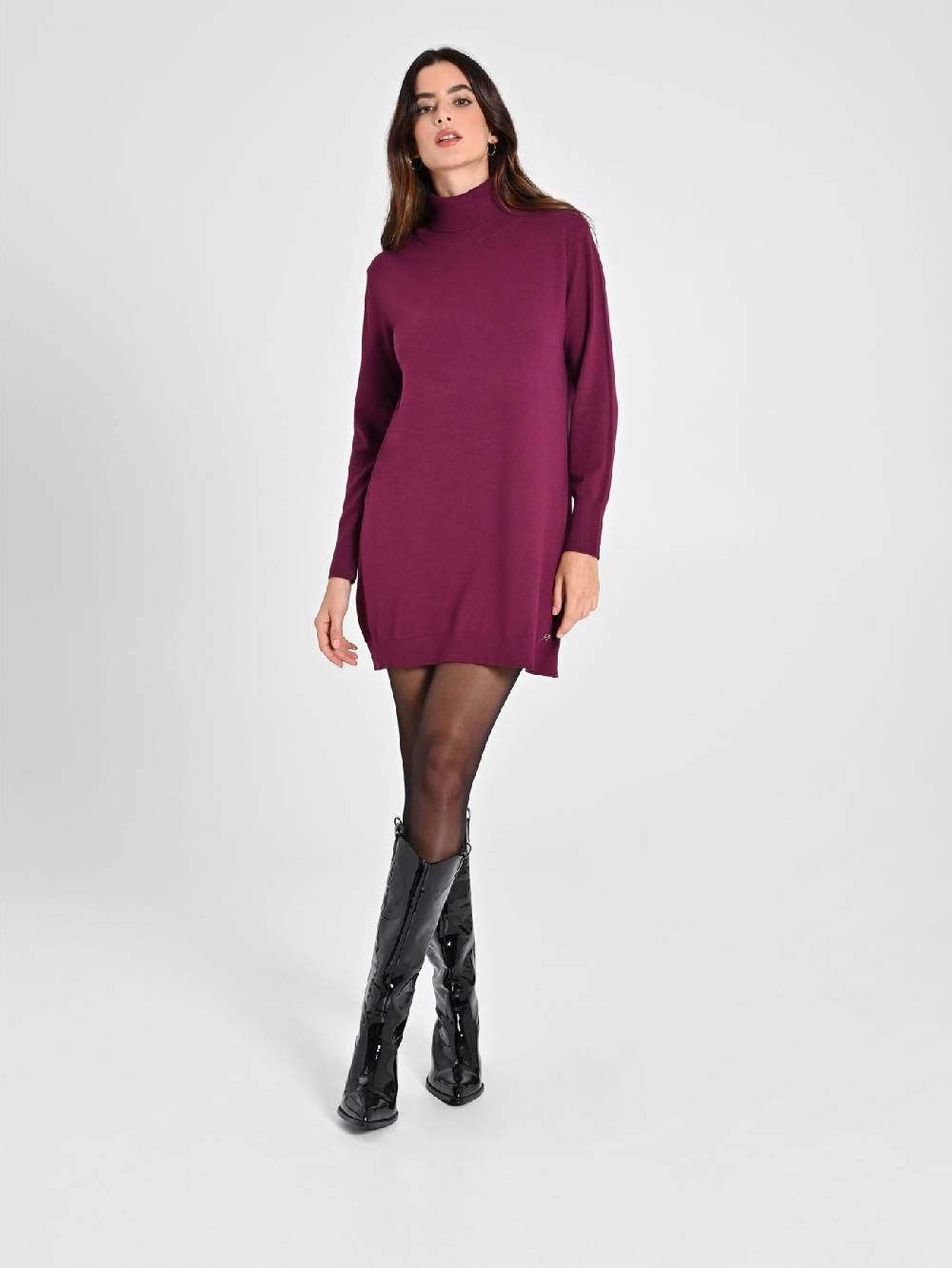 Rinascimento Abito Bordeaux in Maglia Ecotec® Donna Online