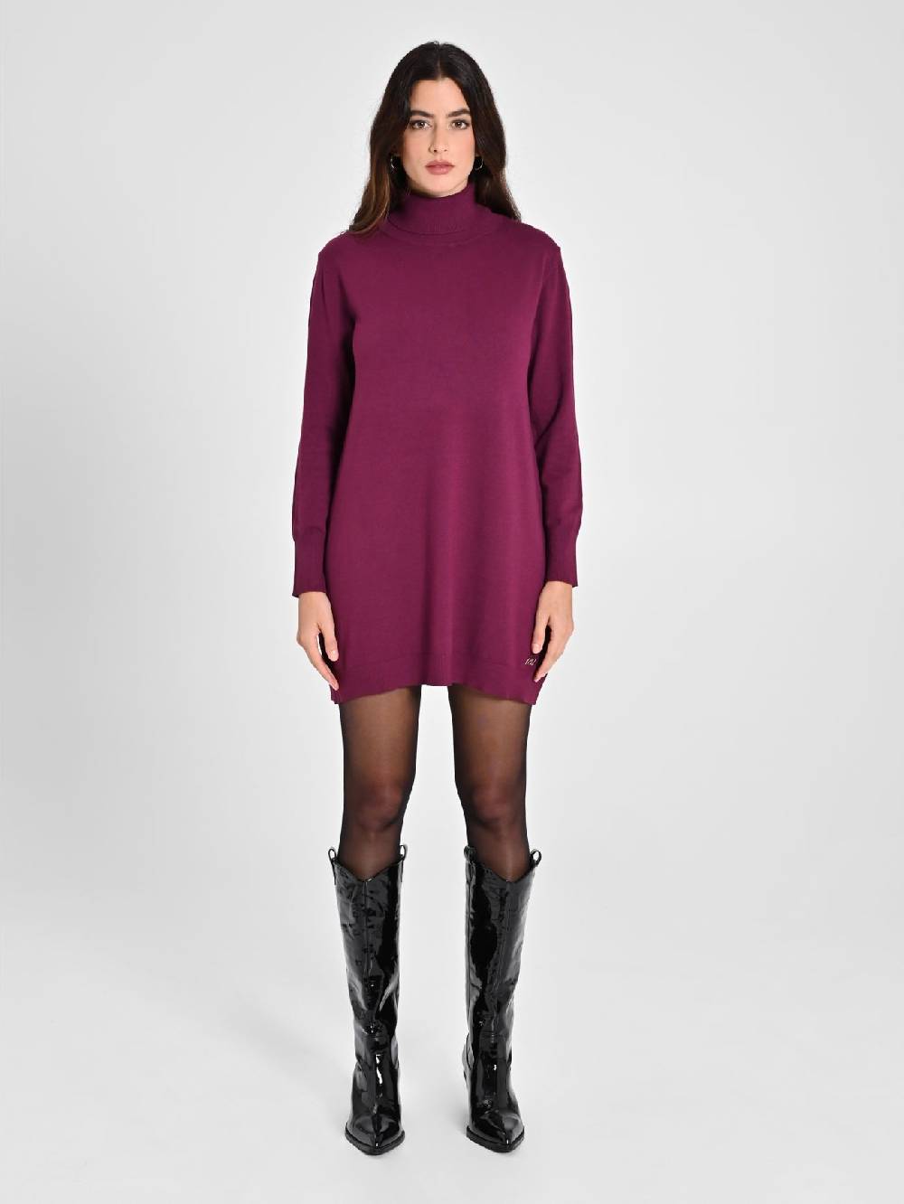 Rinascimento Abito Bordeaux in Maglia Ecotec® Donna Online