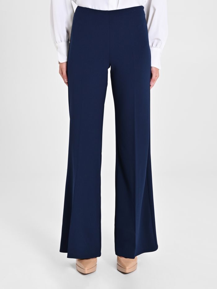 Rinascimento Pantaloni palazzo in scuba crèpe Offerta speciale