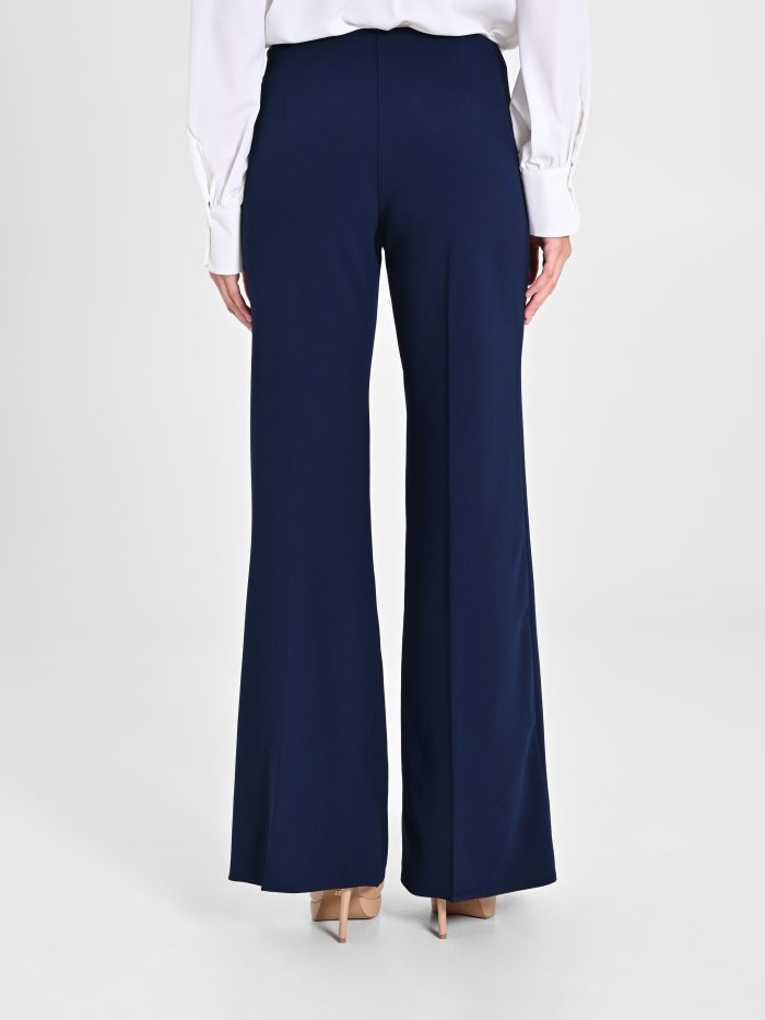 Rinascimento Pantaloni palazzo in scuba crèpe Offerta speciale