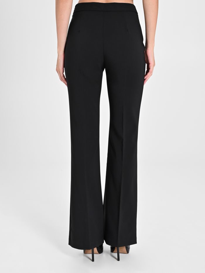 Rinascimento Pantaloni Mid Flared in Tessuto Tecnico Vendite stagionali