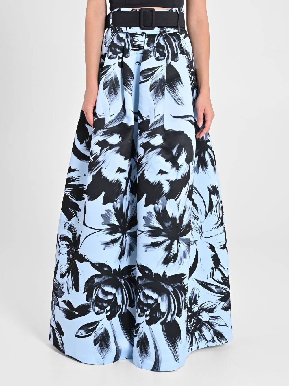Rinascimento Maxi Gonna in Duchesse stampa Floreale Offerta natalizia