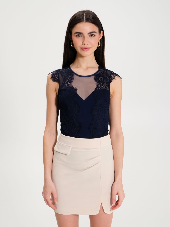 Rinascimento Top Body in Pizzo Offerta Anniversario