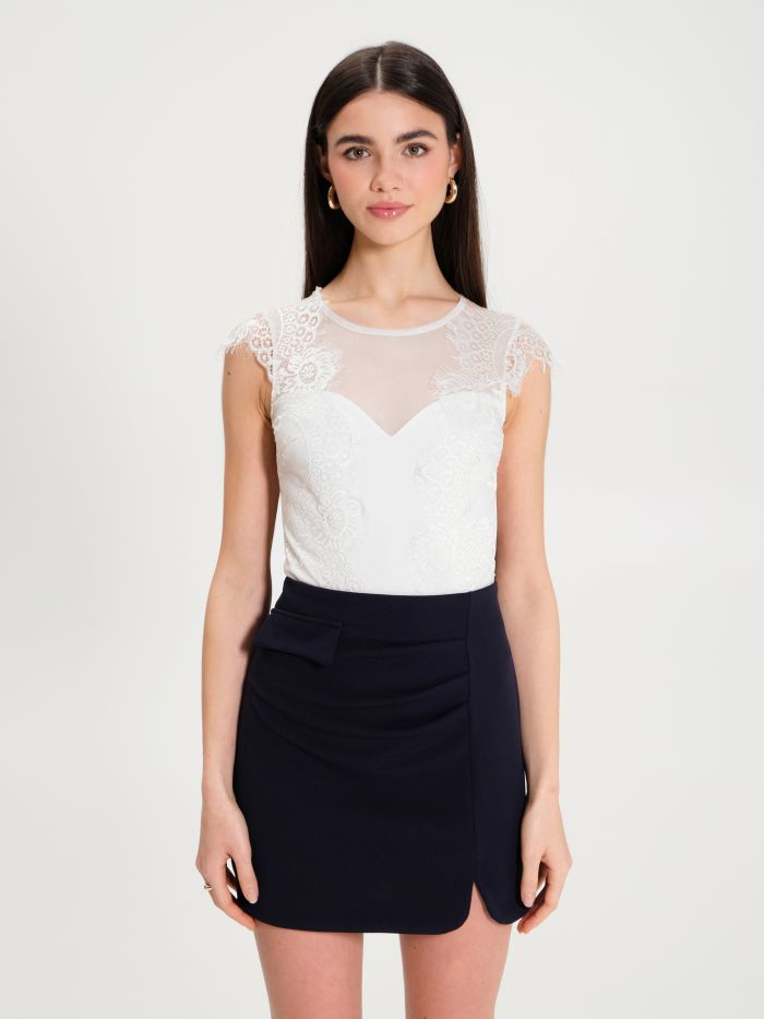 Rinascimento Top Body in Pizzo Smaltimento dello stoccaggio