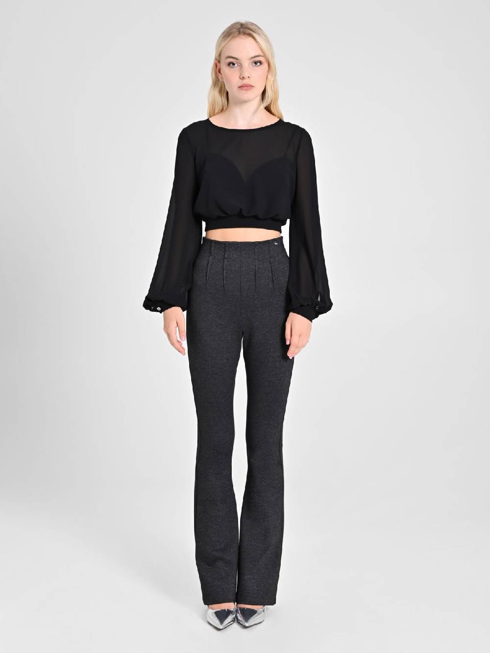Rinascimento Pantaloni in Punto Milano Melange Lightning offer