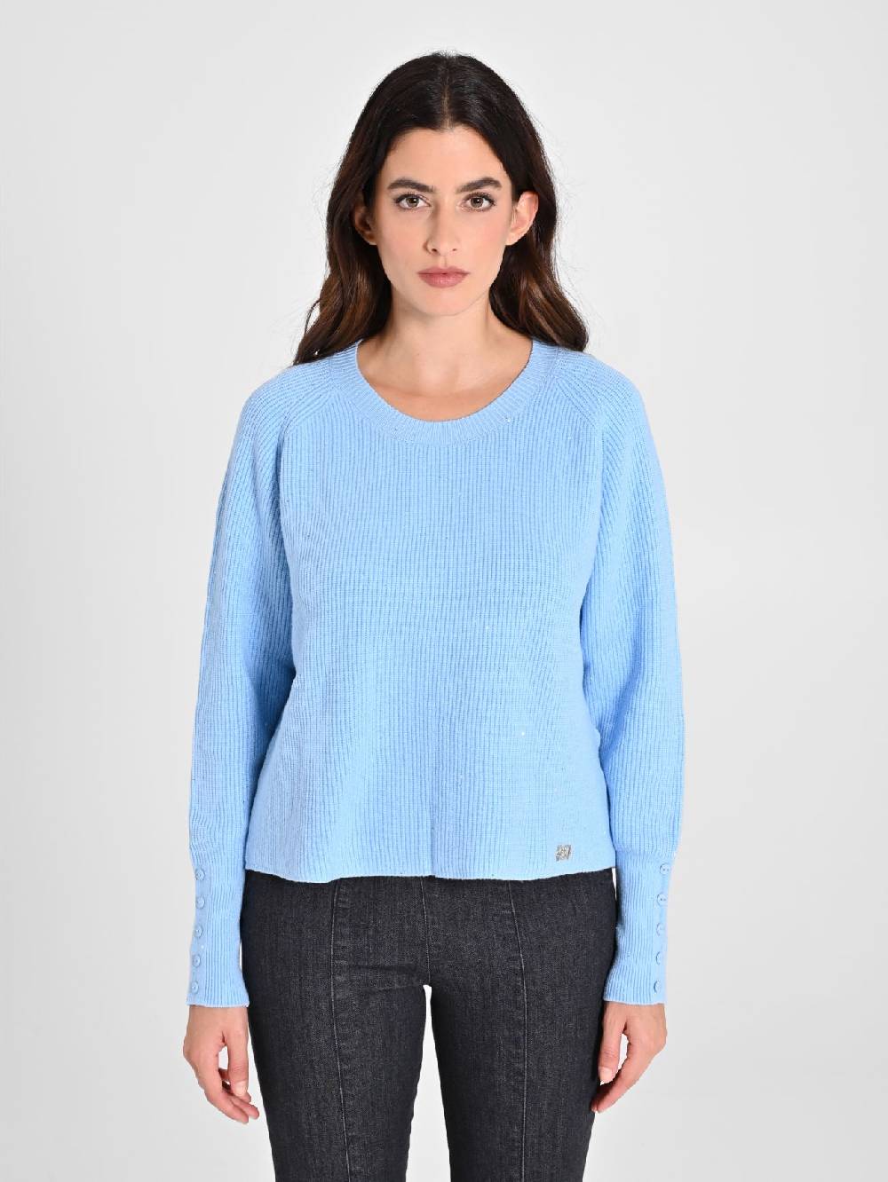 Rinascimento Maglione Azzurro Paillettes Offerta settimanale