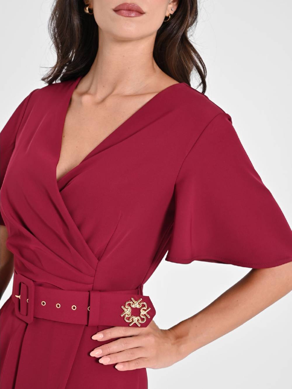 Rinascimento Tuta con Maniche ad Aletta Bordeaux Fino al 60% di sconto