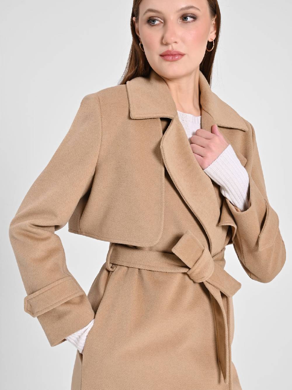 Rinascimento Cappotto Trasformabile Tre-In-Uno color Cammello Fino al 55% di sconto