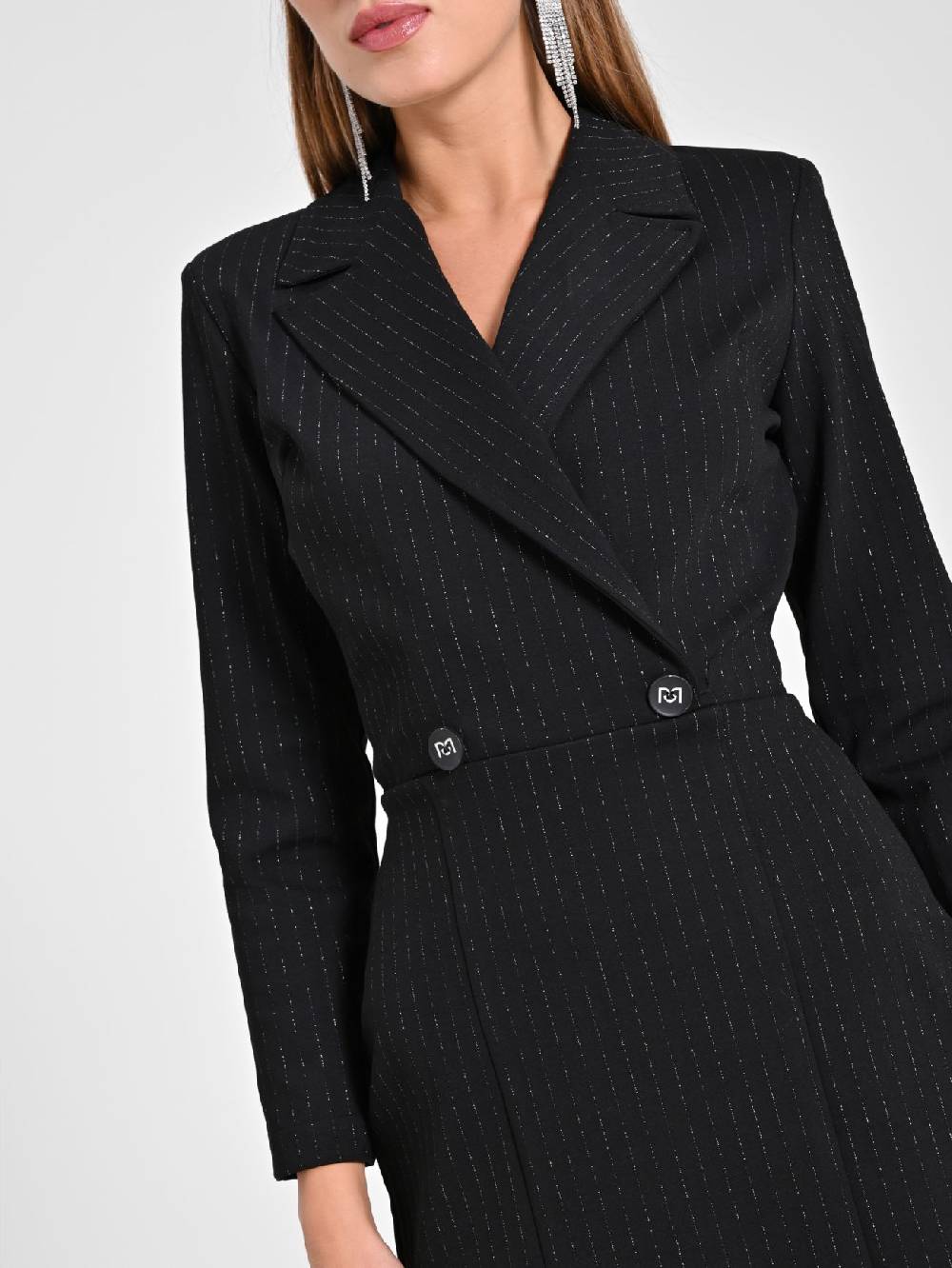 Rinascimento Abito Gessato Lurex 50% di sconto con spedizione gratuita