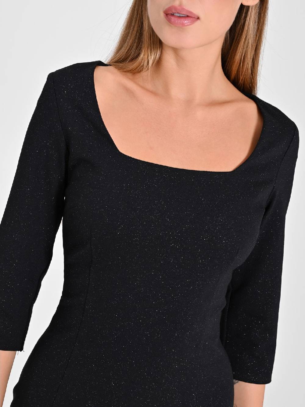 Rinascimento Tubino Glitter Nero Duty-free