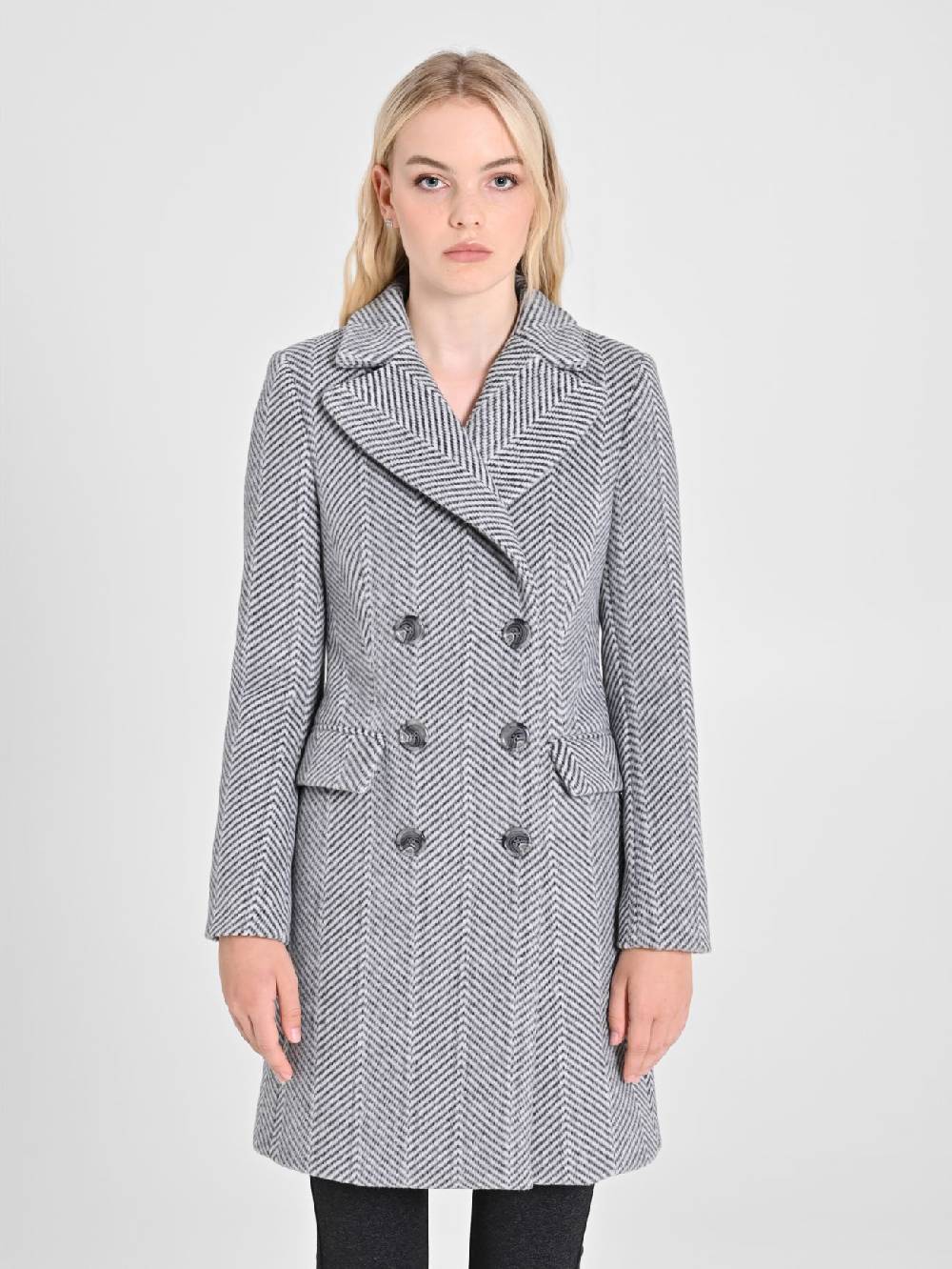 Rinascimento Cappotto Grigio Spinato Italy
