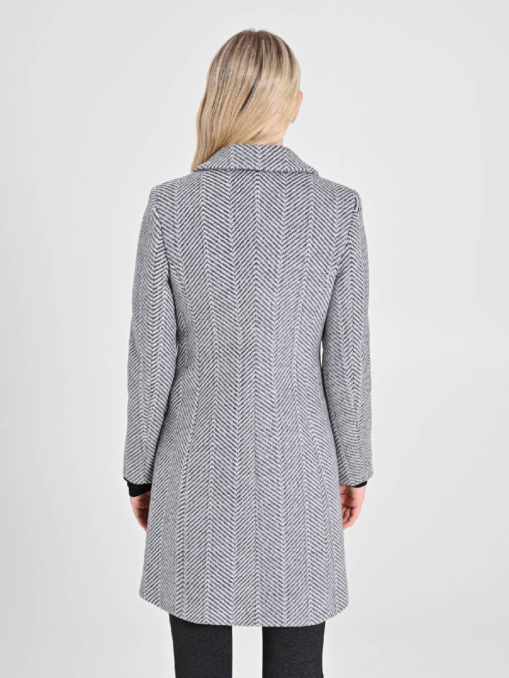 Rinascimento Cappotto Grigio Spinato Italy