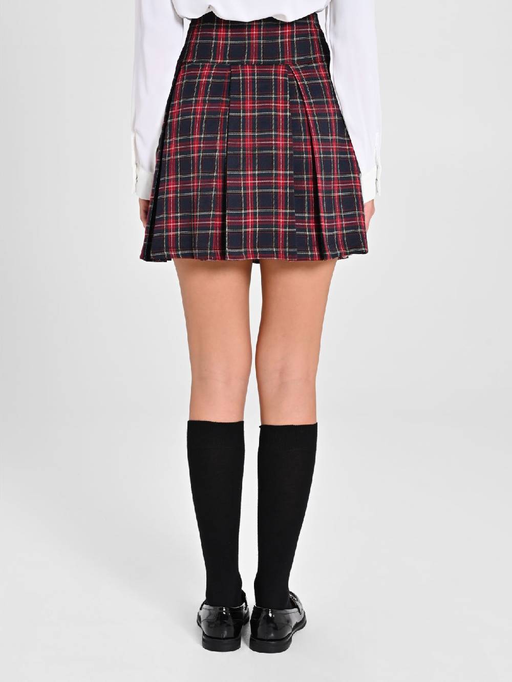Rinascimento Minigonna in Tartan Blu Qualità Garantita