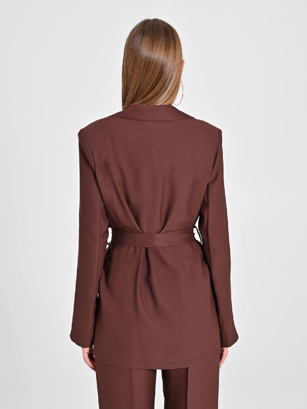 Rinascimento Giacca Vestaglia in Envers Satin Marrone Fino Al -60%