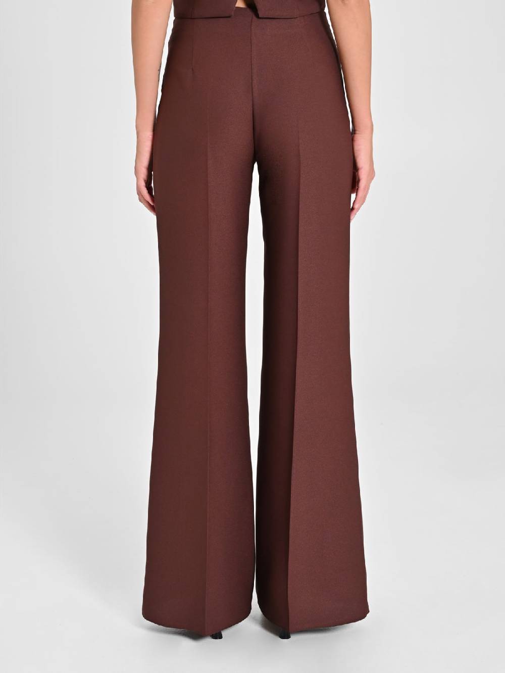 Rinascimento Pantaloni in Envers Satin Marrone Shopping Online