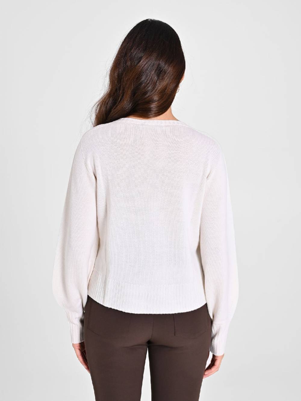 Rinascimento Maglioncino Lana Merino Extrafine Bianco Affare Del Giorno