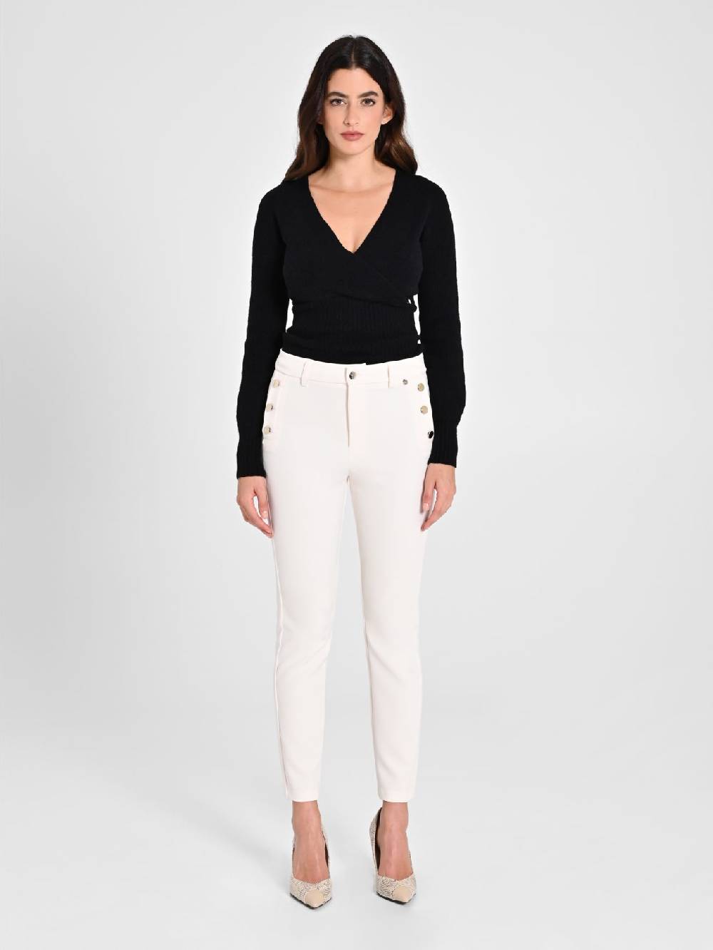 Rinascimento Pantaloni Skinny Bianchi Prezzo Ridotto