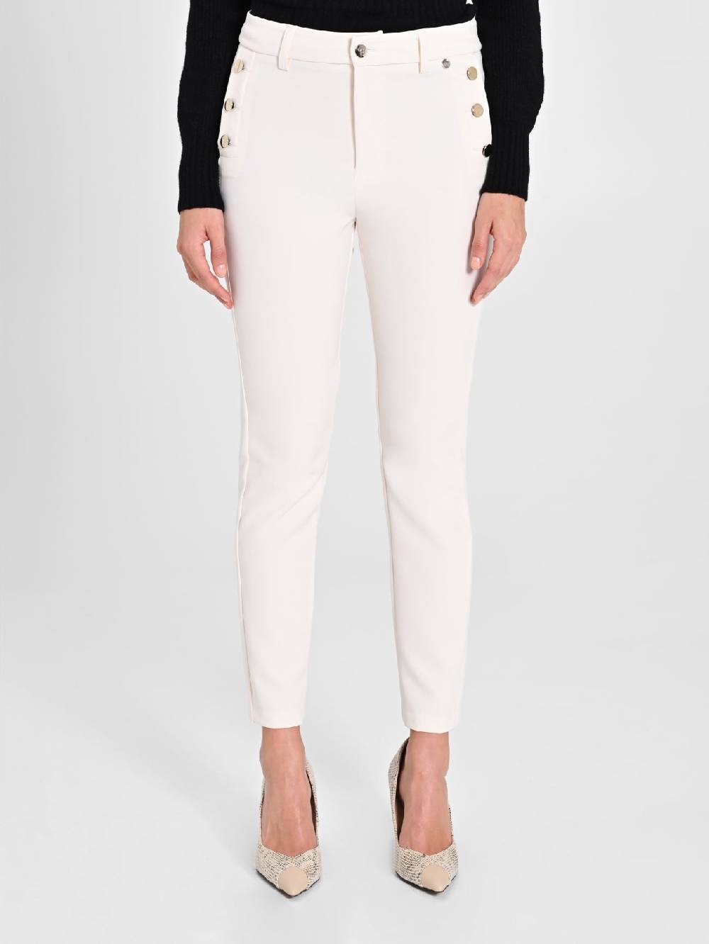 Rinascimento Pantaloni Skinny Bianchi Prezzo Ridotto