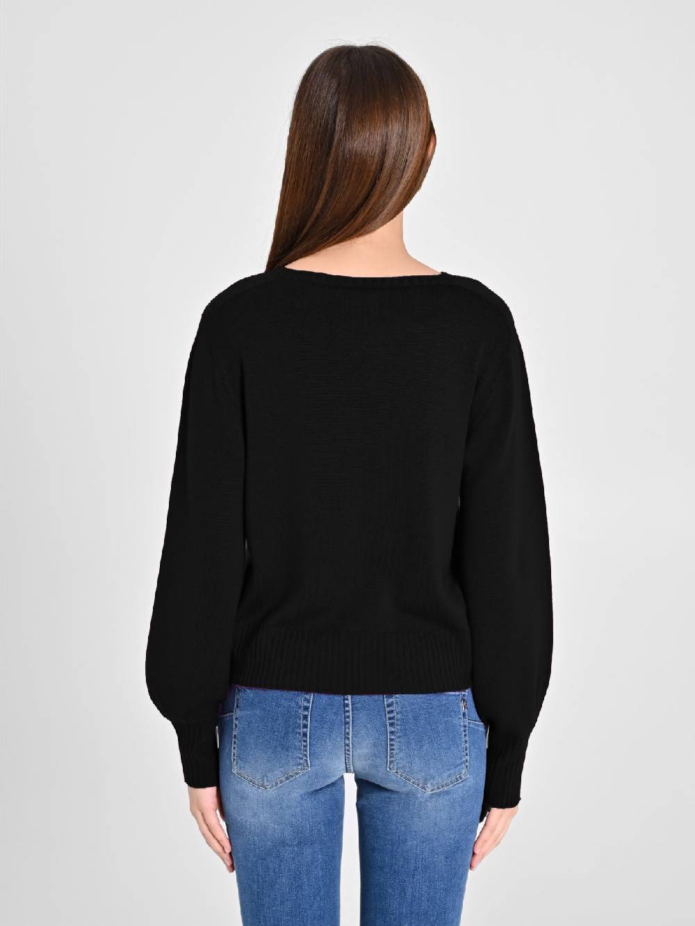 Rinascimento Maglioncino Lana Merino Extrafine Nero Hotsell