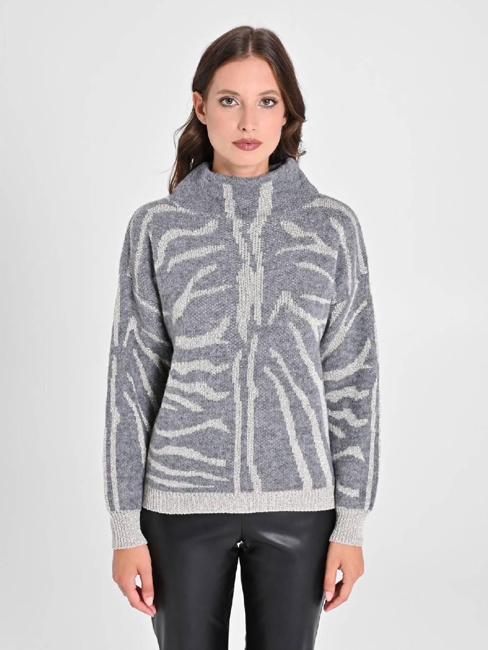 Rinascimento Maglione Zebra Lurex Offerta esclusiva