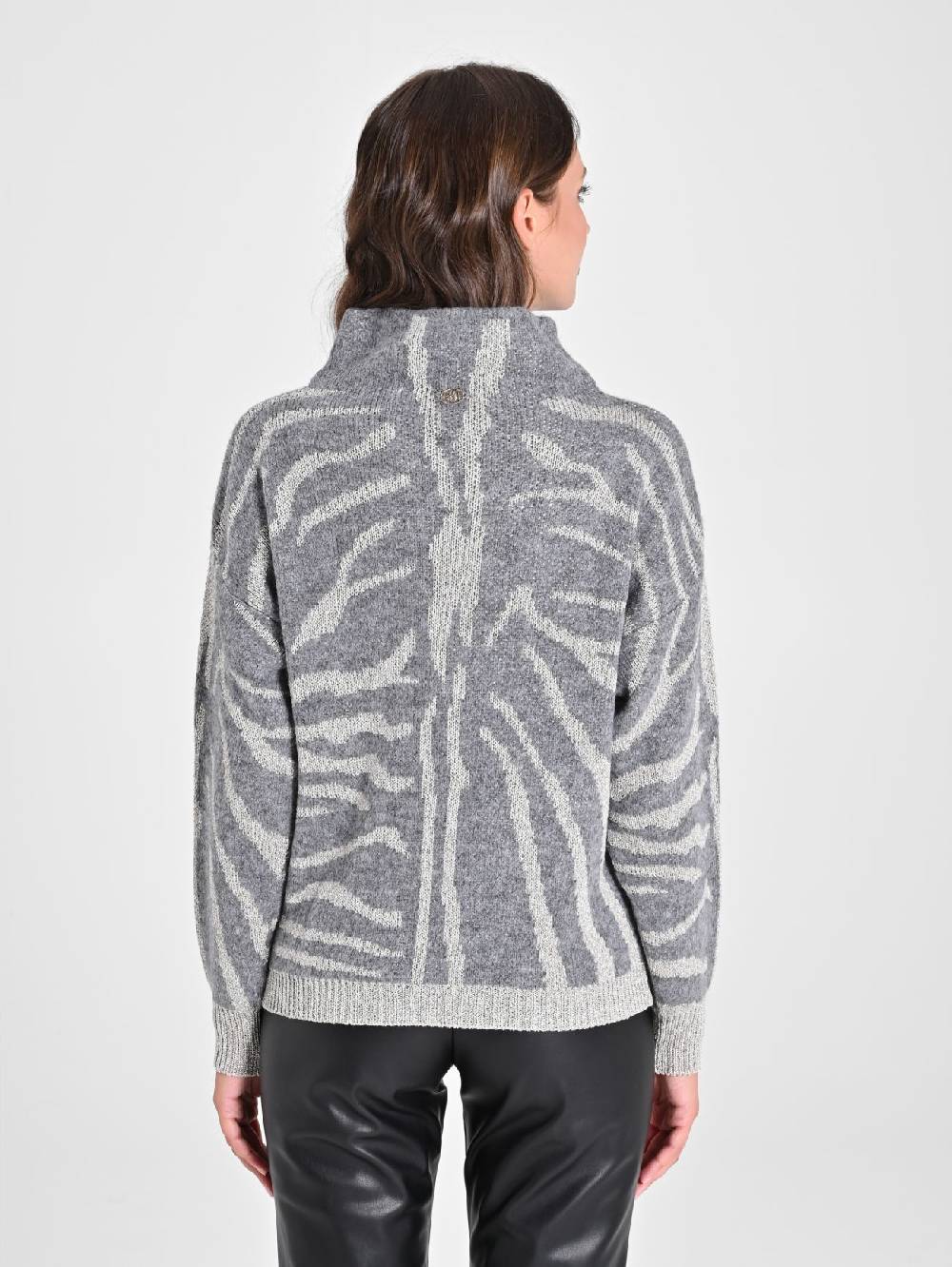 Rinascimento Maglione Zebra Lurex Offerta esclusiva