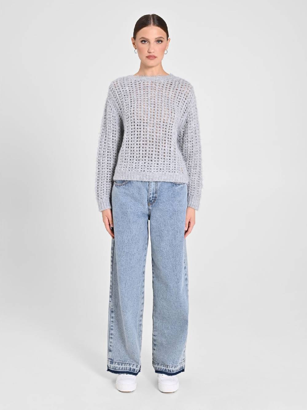 Rinascimento Maglioncino Grigio Paillettes Online Outlet