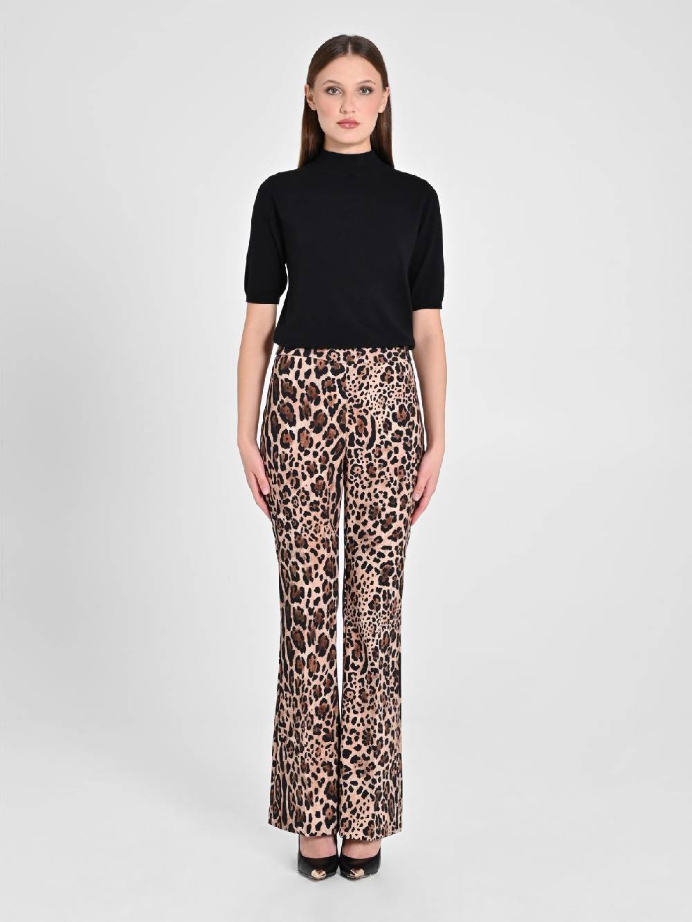 Rinascimento Pantalone Flared Animalier Super Saving Price