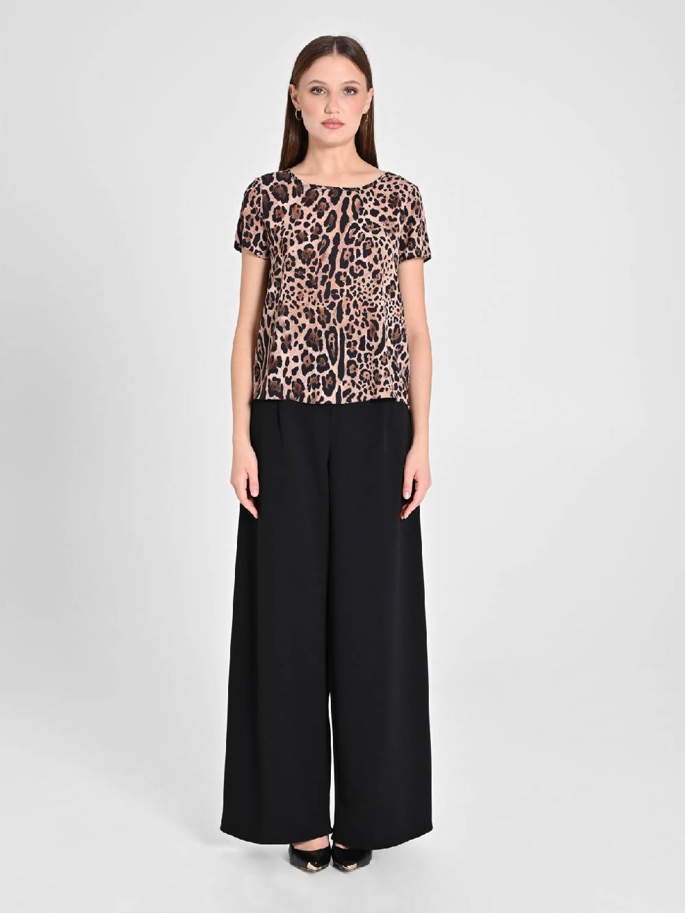 Rinascimento Blusa Animalier Ritorno libero