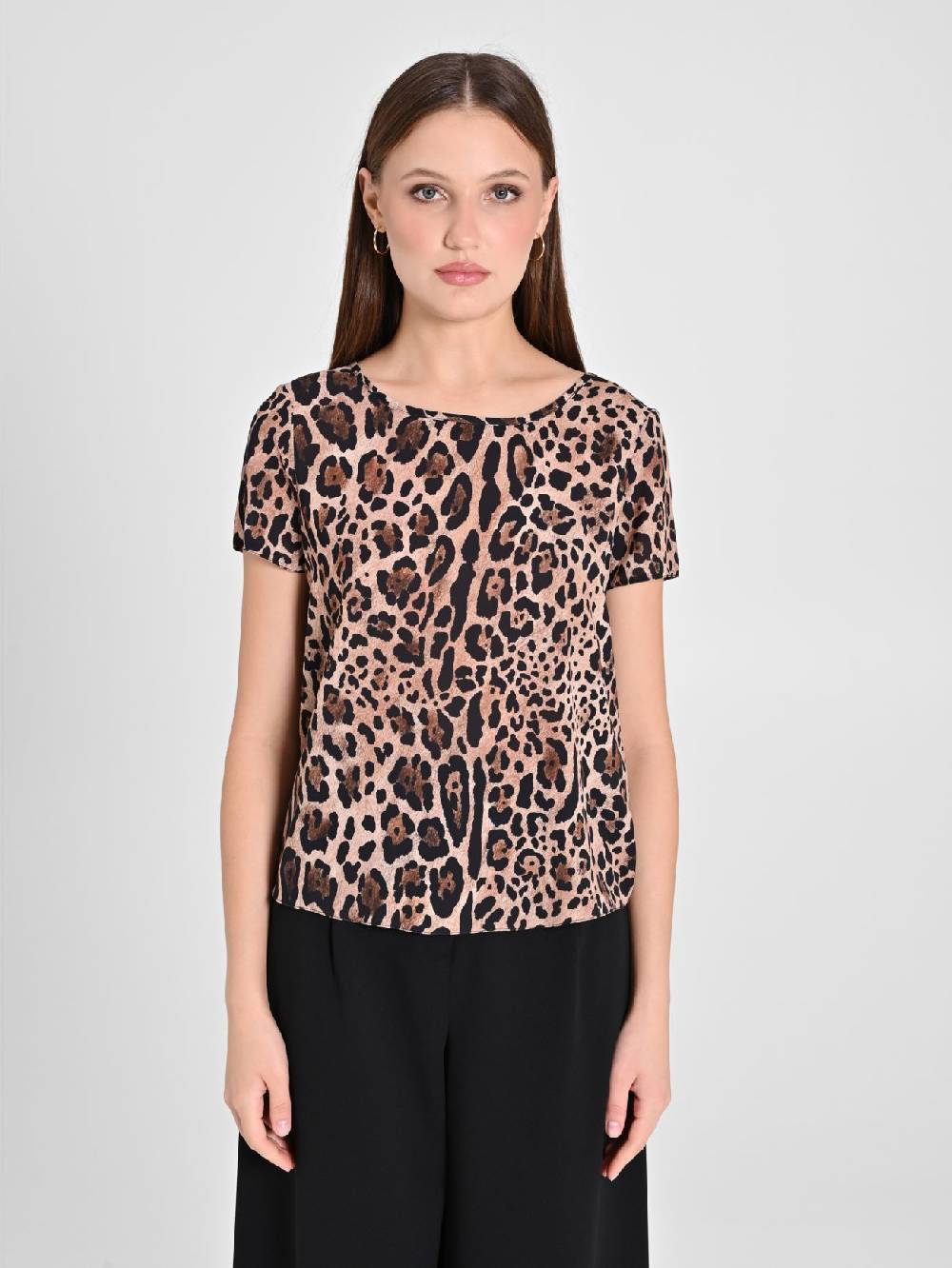 Rinascimento Blusa Animalier Ritorno libero