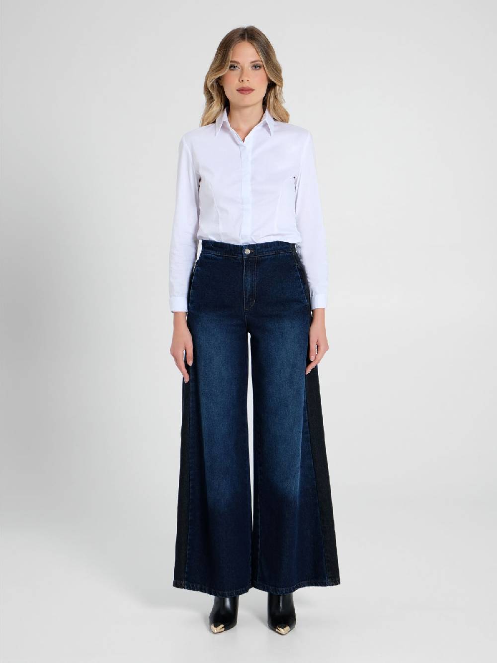 Rinascimento Jeans Palazzo con Banda Promozione temporanea