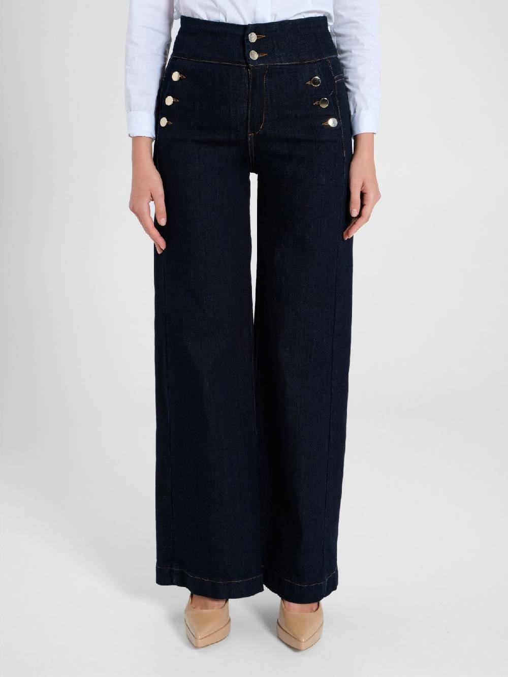 Rinascimento Jeans Palazzo Marinière Fino al 50% di sconto