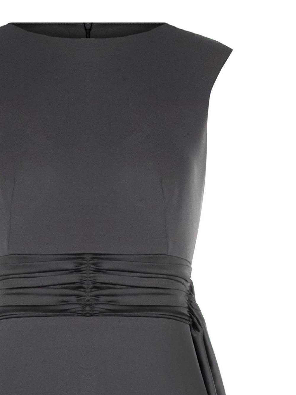 Rinascimento Tubino in Scuba mano Crepe Grigio Saldi Di Fabbrica