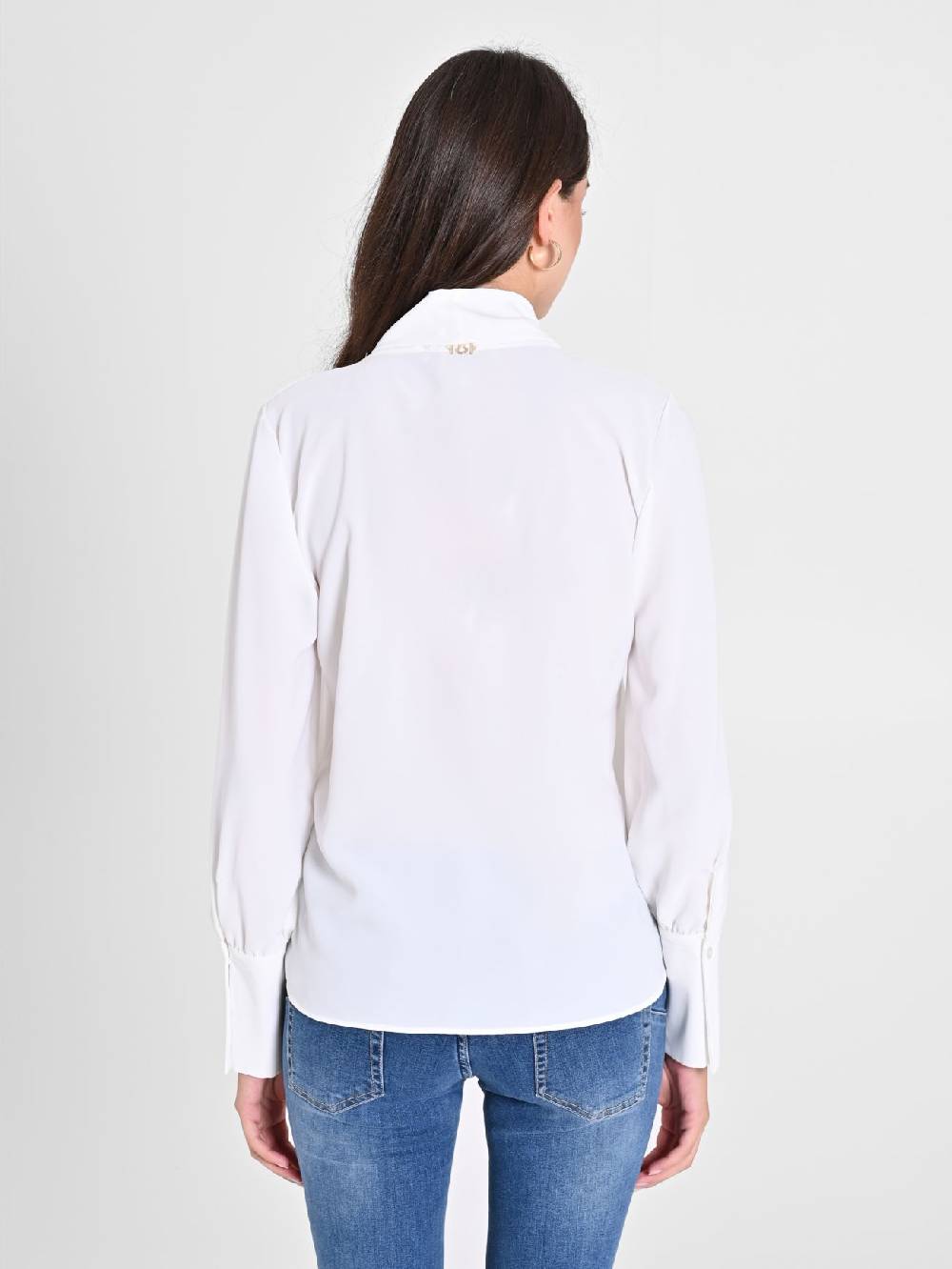 Rinascimento Blusa Bianca maniche Lunghe Offerta Anniversario