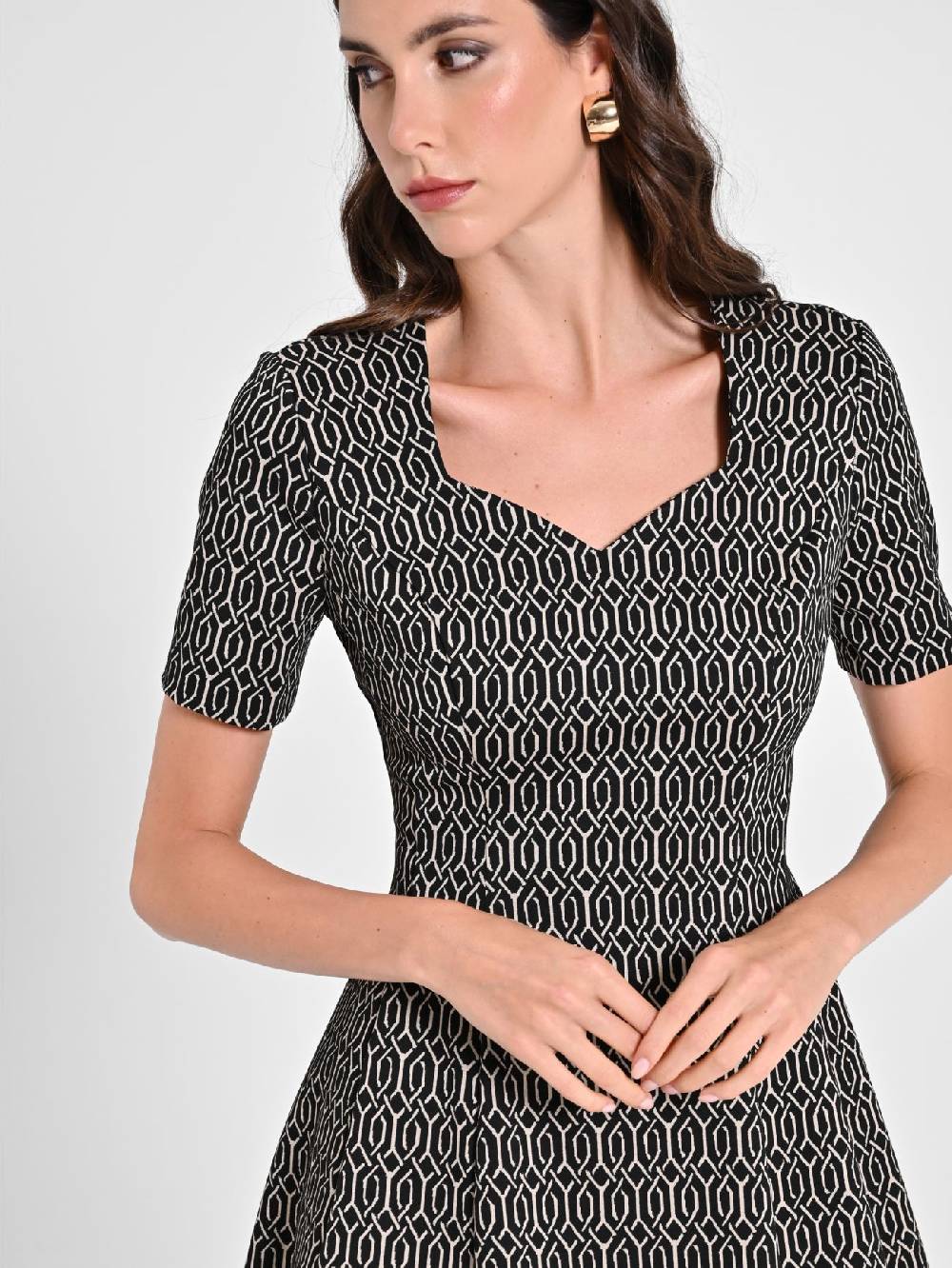 Rinascimento Abito a Ruota Jacquard Vendita calda
