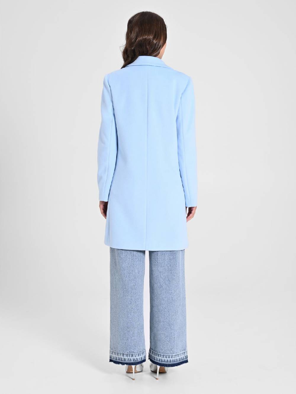 Rinascimento Cappotto Medio Azzurro Offerte stagionali