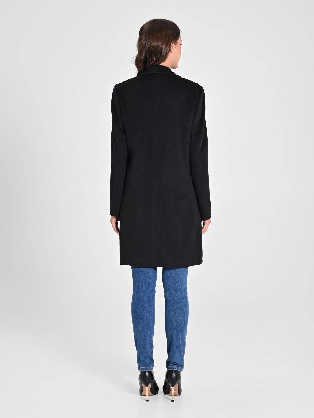 Rinascimento Cappotto Medio Nero Liquidazione
