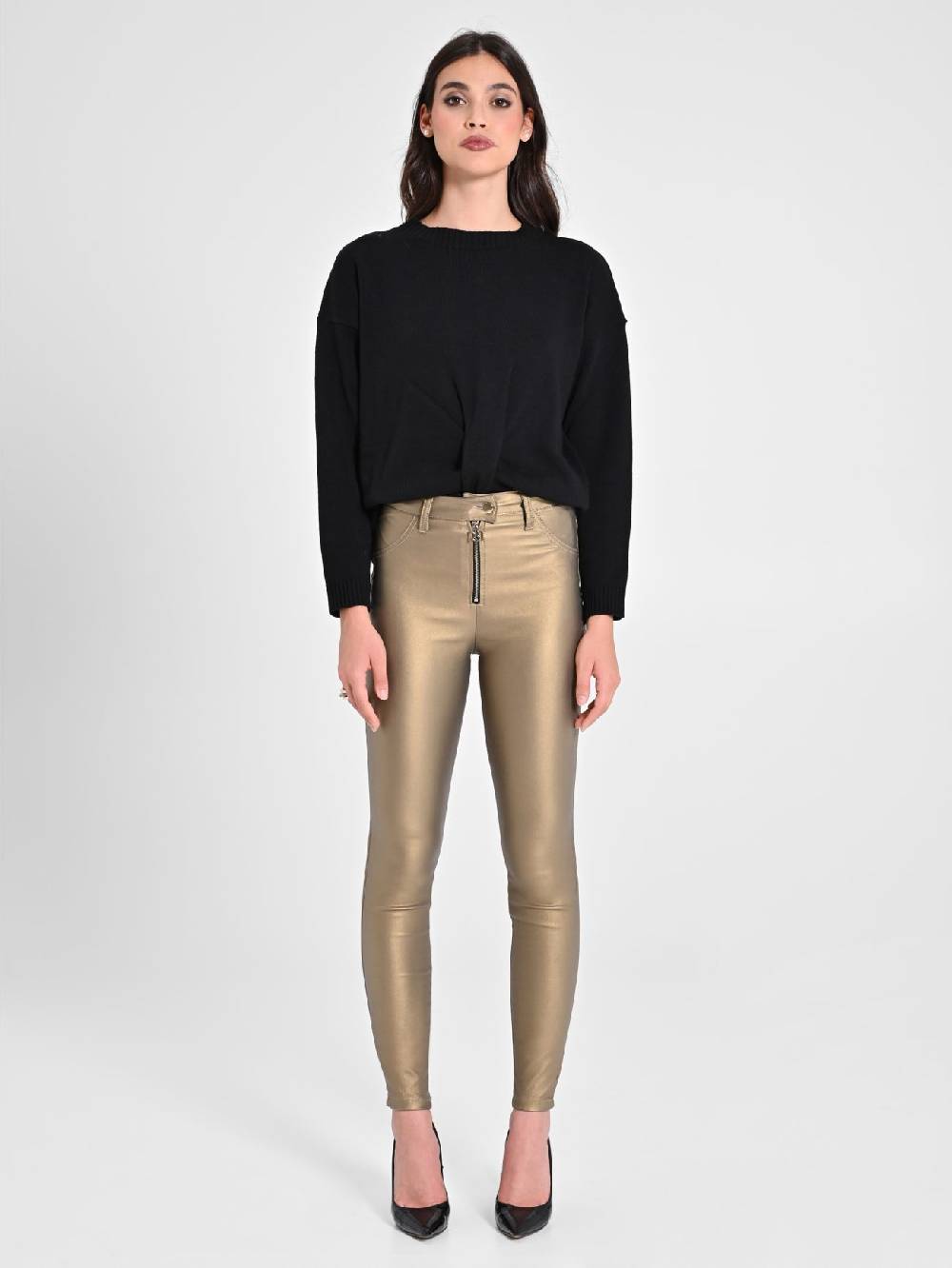 Rinascimento Pantaloni Skinny Gold Prezzo basso
