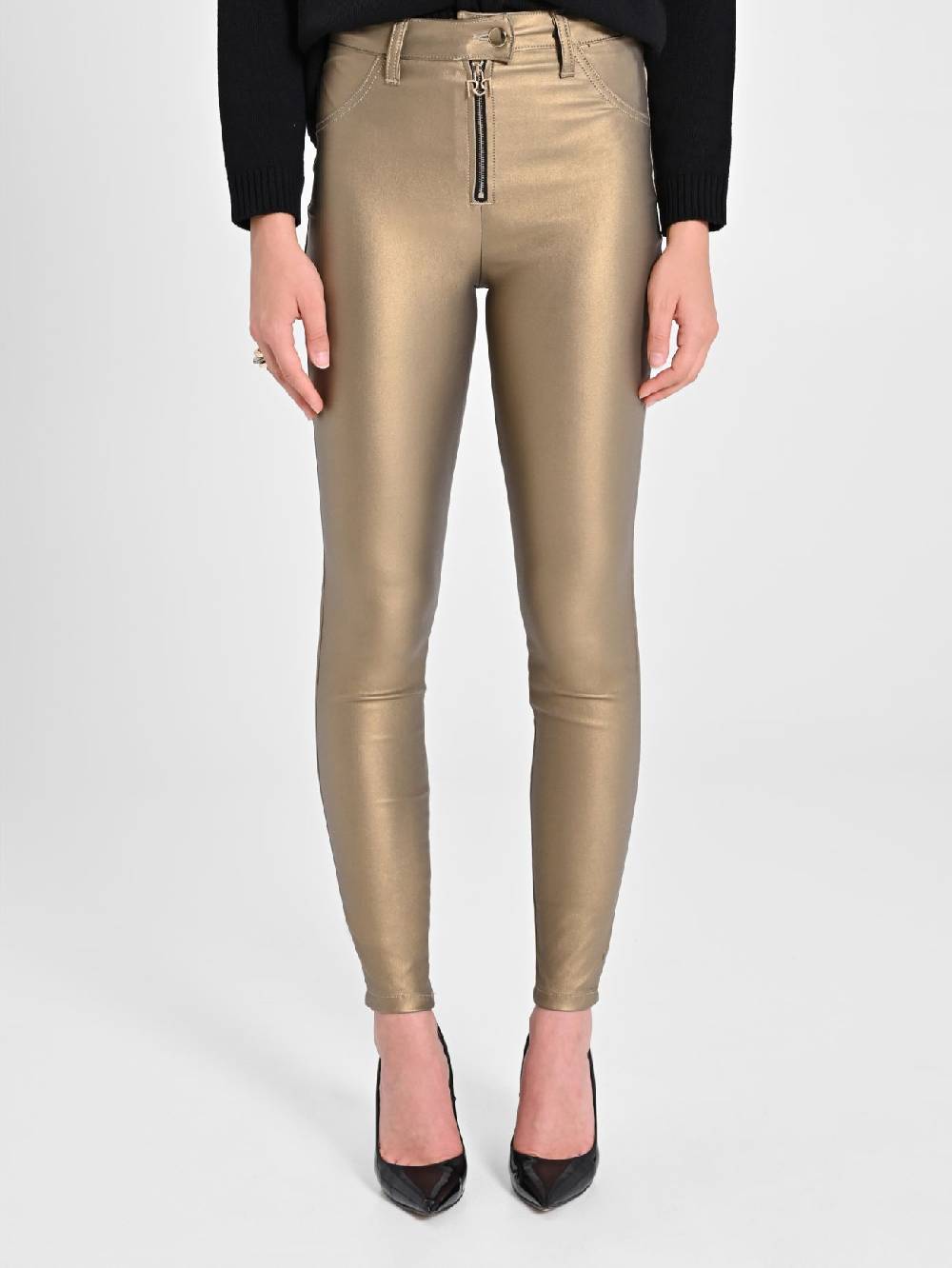 Rinascimento Pantaloni Skinny Gold Prezzo basso