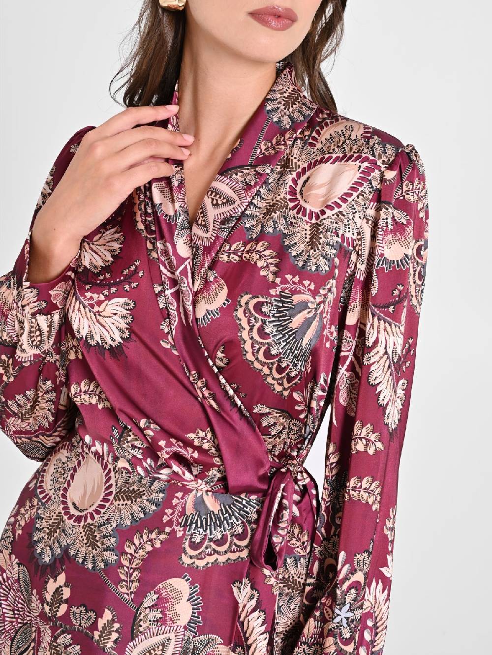 Rinascimento Wrap Dress stampa Cachemire Super Saving Price