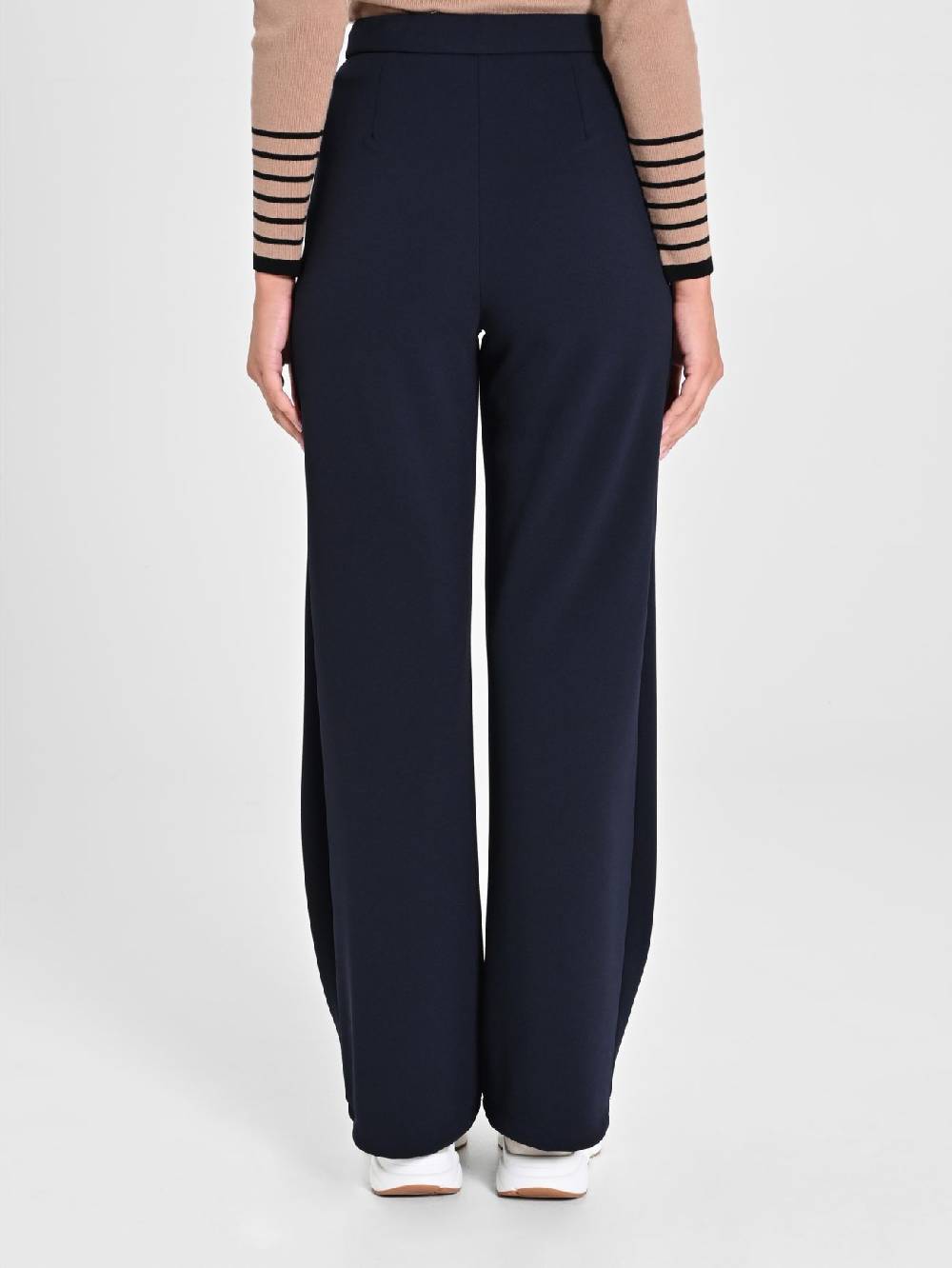 Rinascimento Pantaloni Cropped Blu Navy Ultimi tre giorni