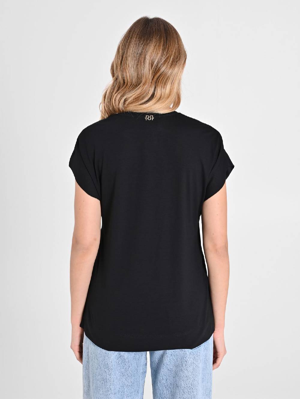 Rinascimento Blusa Envers Satin Nera Ultimi due giorni